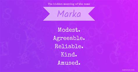 marka name meaning